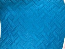Blue Color Ultrasonic Microfiber Fabrics