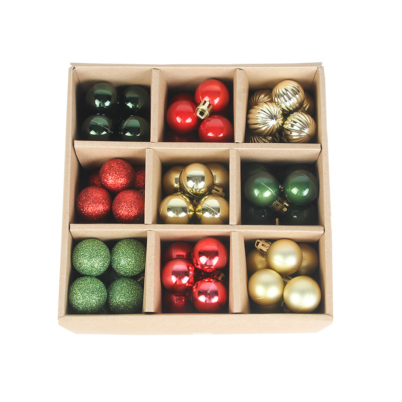 Assorted Pendant Set Christmas Balls Ornaments Xmas Tree Shatterproof Large Hanging Ball