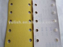 psa backed sanding disc yellow surface