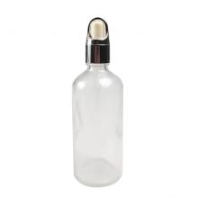 Essential oil glass dropper bottle transparent