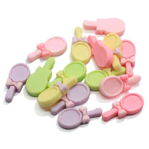 Newest Resin Charms Little Mirror Shape Craft for Girls Doll House Toy Hairpin Making Accessory