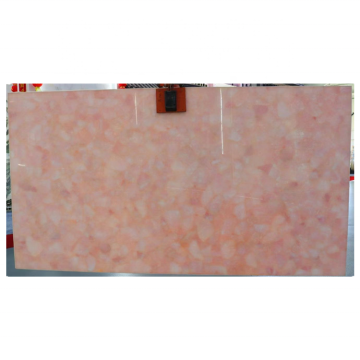 Pink Crystal Quartzite Agate Stone Slabs for Indoor Decoration