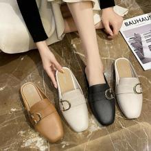 Women's PVC Half-Boot Flat Shoes: Elegant, Simple Design