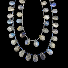 13x18mm Labradorite Gemstone Teardrop Beads - DIY Jewelry Craft
