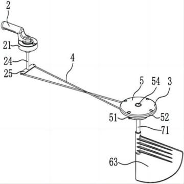 Kayak stern rudder and its steering control mechanism