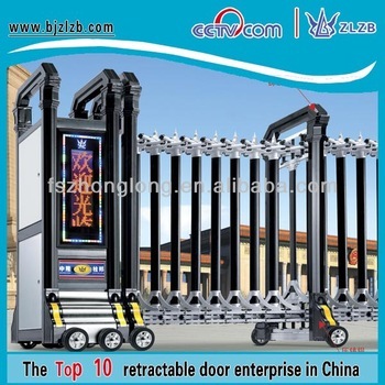 Automatic security gates Industrial retractable main gate