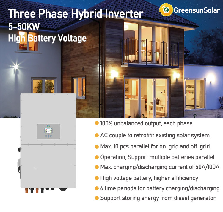 Deye Hybrid Inverter 30kw 3 Phase High Voltage Battery Sun-30k-sg01hp3 ...