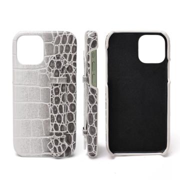 New Crocodile White Gradient Grey Capa de Celular