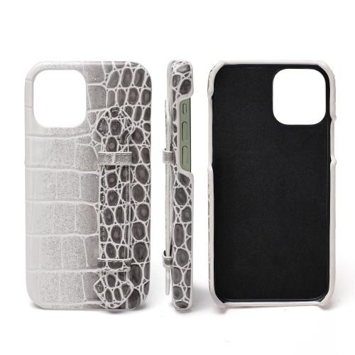 New crocodile white gradient gray Capa De Celular