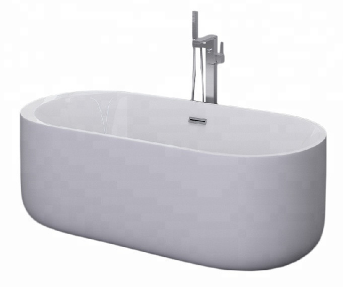 54 Inch Acrylic Bathtub European Soaking Tubs Ellipse