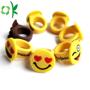 Emoticon Emoji Anelli in silicone Anelli per bambini