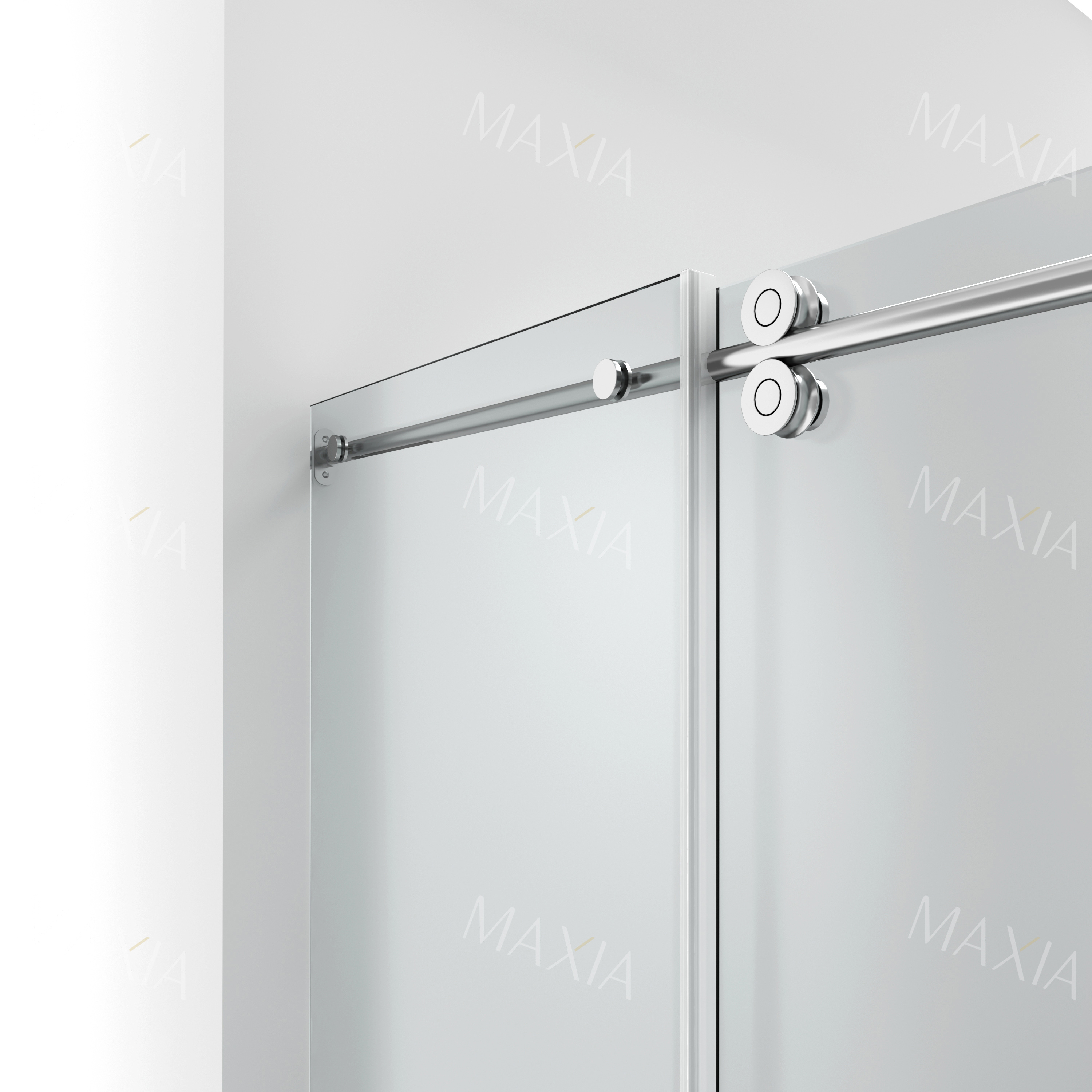 Черный один фиксированный и один раздвижный экран