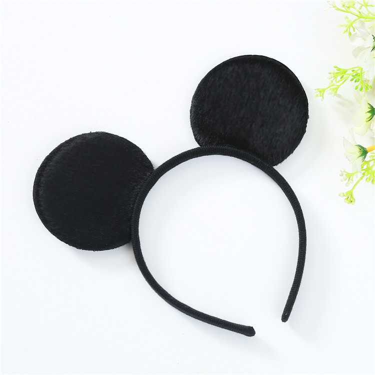 2020 Happy Birthday Party Headwear Cartoon Mouse Ears bow Tiara Mickey Hair Band