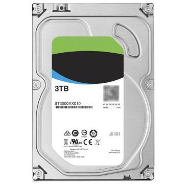 3TB Surveillance Hard Drive with 64MB Cache, SATA 6.0Gb/s Interface, 3.5\" Internal Drive - Model St3000VX010