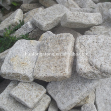 Sand color granite tumbled stone,paving stone,garden stone