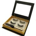 Synthetic mink lashes 100% mink fur eyelash with magnetic eyeliner