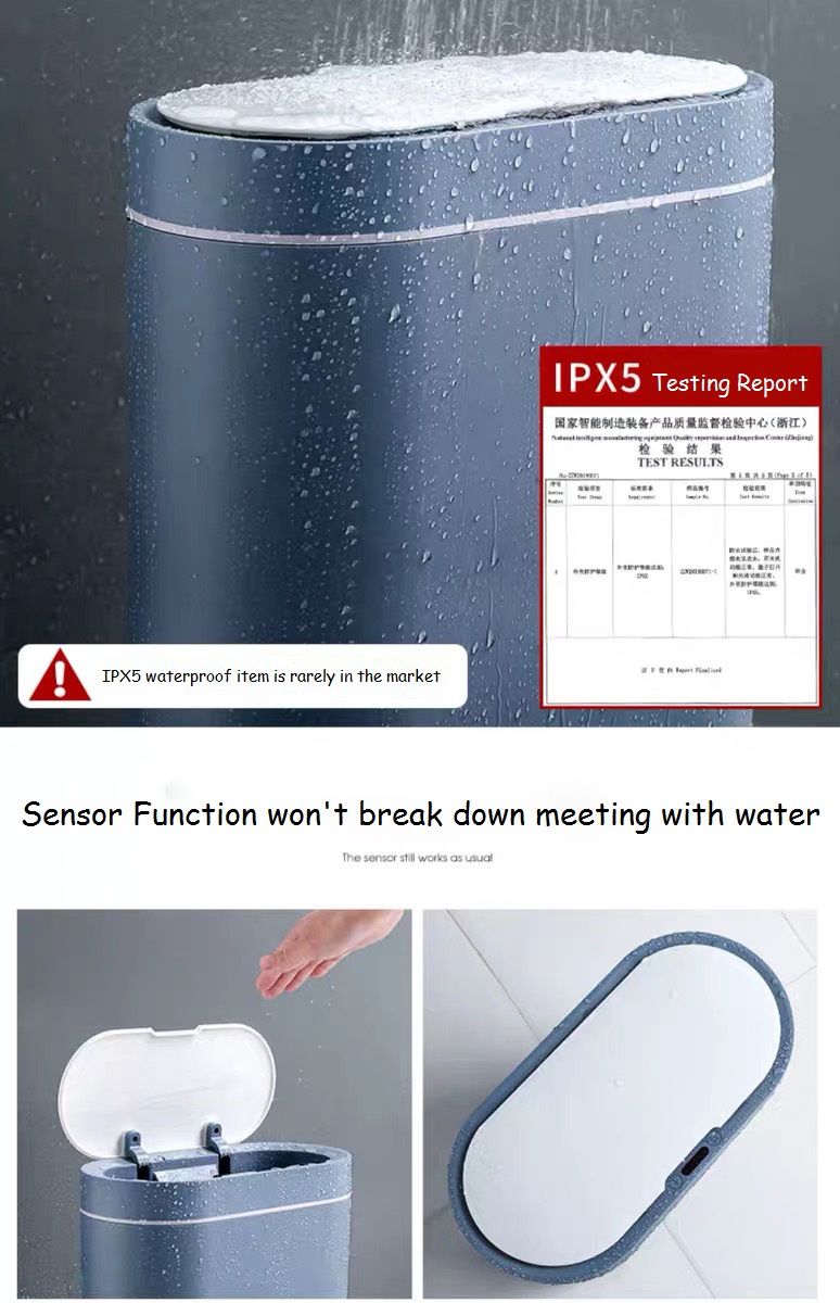 IPX5 Waterproof Trash Can