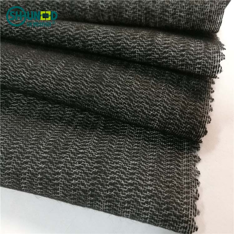 high quality warp knitted weft insert napping interlining brushed tricot fabric