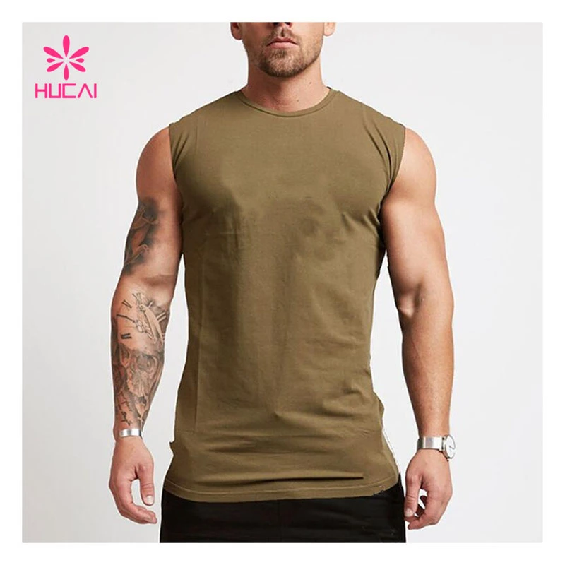 High Quality Mens Fitness Cotton Tank Top Workout Clothing