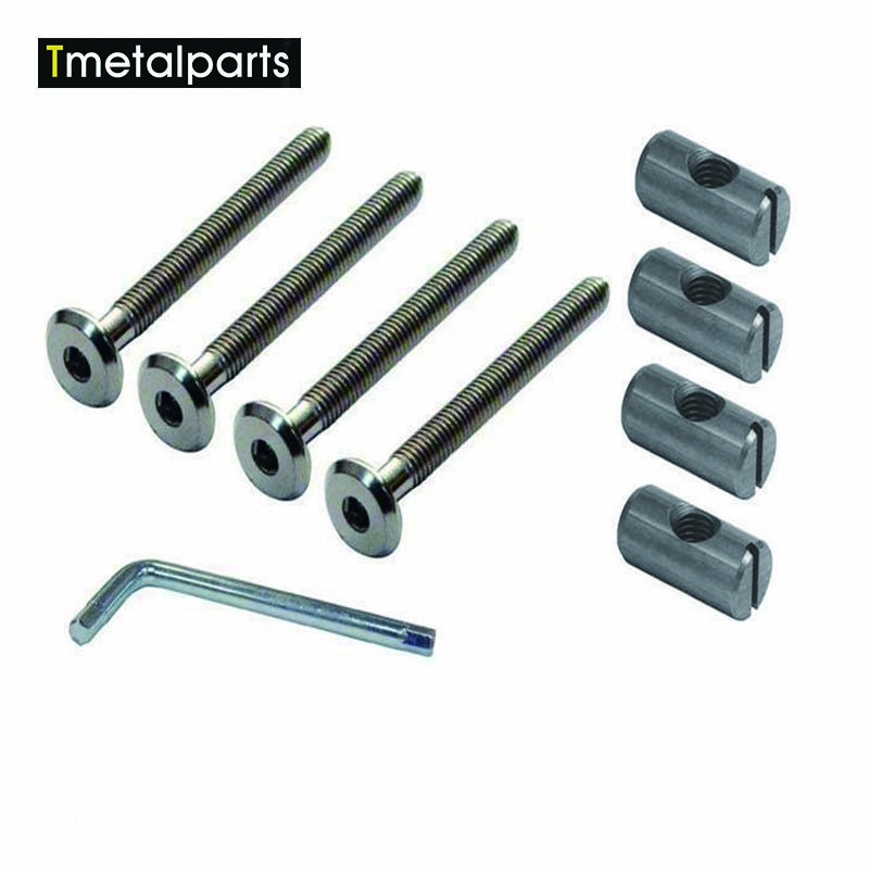 Nuts Bolts Hardware Fasteners Steel Barrel Nuts cross dowel nut