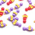 Nieuwe Charm Kralen Stick Shaped Paars Rood Major Resin Cabochon 100 stks / zak Handgemaakte Ambachten Decor Kralen Charms