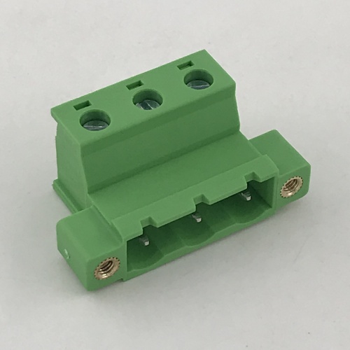 7.62mm pitch terminal block with locking screw holes