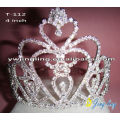 Holiday Rhinestone Heart Valentine's Day Pageant Crowns