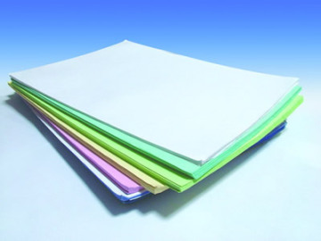 carbonless paper sheet