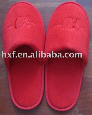 solid color hotel slippers