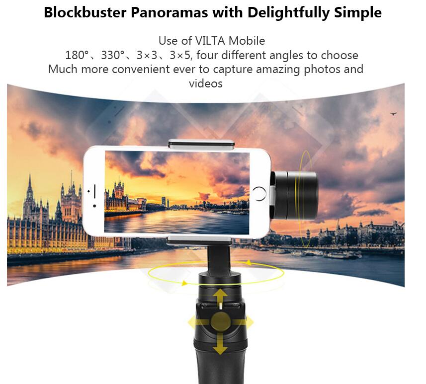 Vilta M 3 Axis handheld gimbal stabilizer VS Zhiyun Smooth 4/Feiyu vimble 2/ Osmo mobile 2