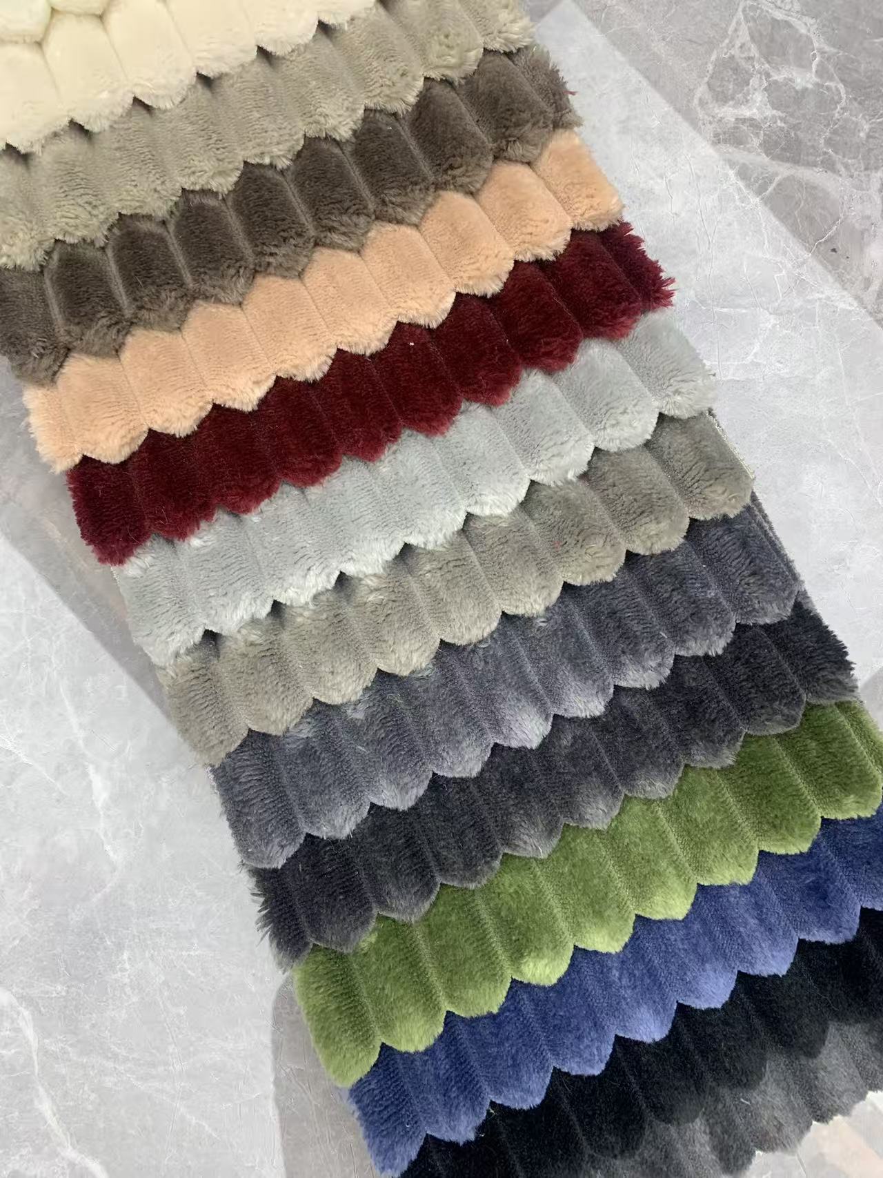 پارچه کرک دار نرم برای اثاثه یا لوازم داخلی مبلمان Fluffy Soft Corduroy Fabric for Furniture Upholstery