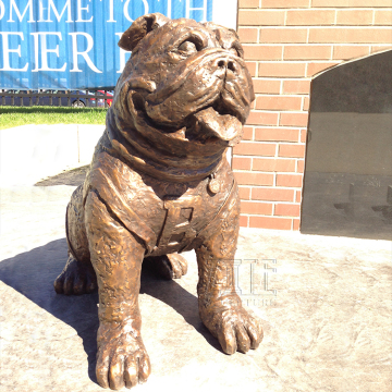 Popular Design Life Size Bronze Bulldog Sculpture