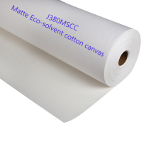 Eco-Solvent Printing Canvas 100% Pure Cotton Art Canvas 380g Matte Back