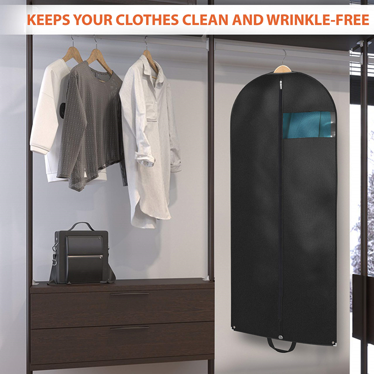 Custom Luxury Cloth Dustproof cover, Non Woven Garment Bag For Wedding Dress, Suit Dress Garment Dustproof Cover Bag