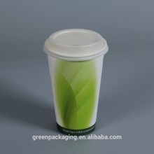 PLA lined paper cups single wall 20oz