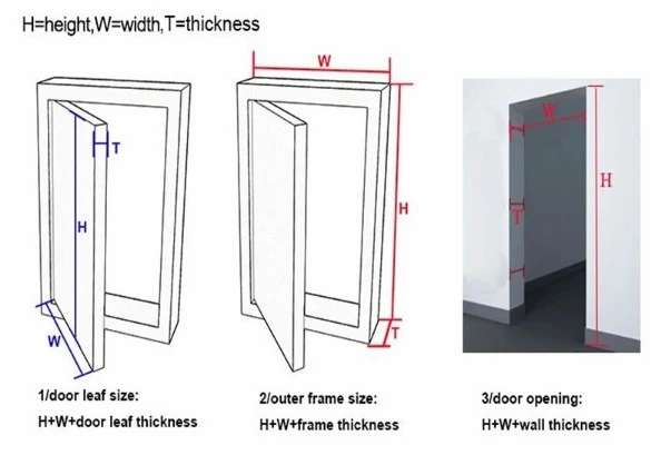 Good Quality Steel Wood Interior Exterior House Door-667