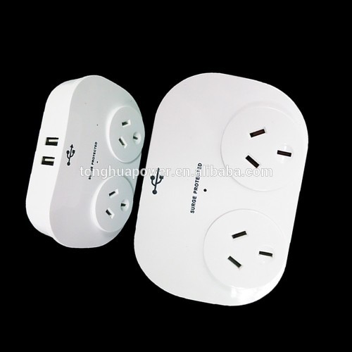 2 sockets 2 USB 2.4A power Adaptor / surge adaptor/saa plug adapter, SURGE ADAPTOR, SURGE ADAPTER