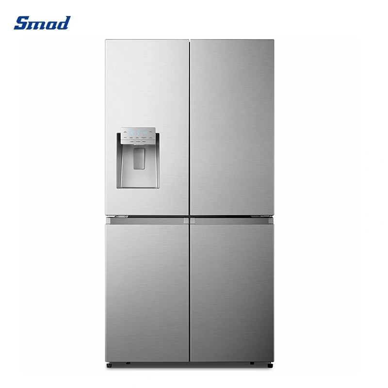 Smad 20cu. FT. Water Dispenser Four Door Refrigerator Counter Depth Fridge