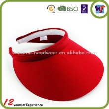 Cheap 3D embroidery men's sports visor sun visor cap hat