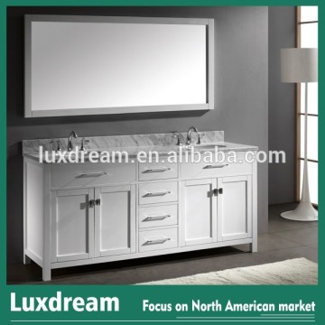 Luxdream 72" marble countertop bathroom vanities