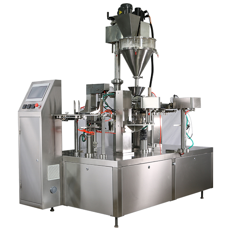 Máquina de embalaje y relleno de polvo. Powder Filling and packing Machine