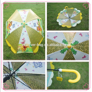 POE winnie printing children cartoon umbrella