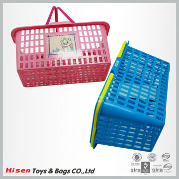 Cheap Colored hamper plastic basket wholesale