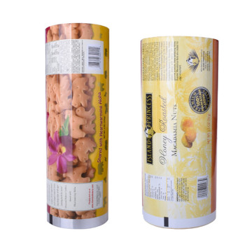 printed plastic roll film cookies packaging