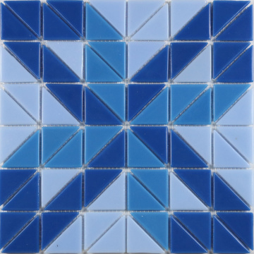 Kitchen Back Splash Mosaic Triangle Glass Wall Tiles