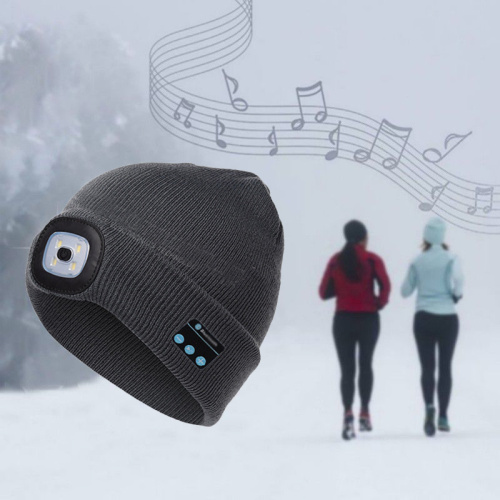 Écouteur chapeau Bluetooth avec LED pour l&#39;extérieur