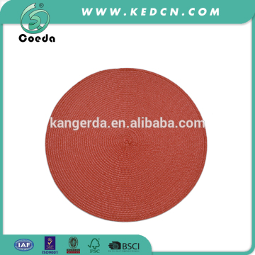 plastic plain polypropylene round placemat