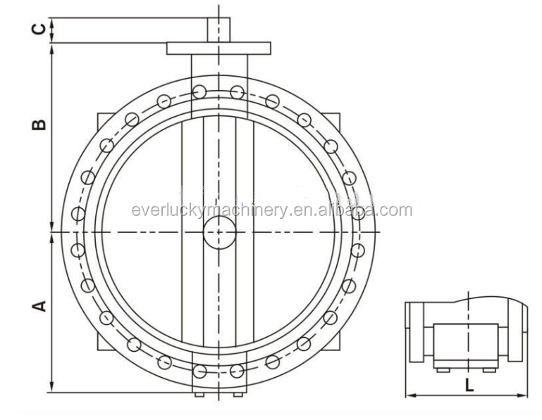 Triple Offset Hard Metal Seal Motorized Butterfly Valve