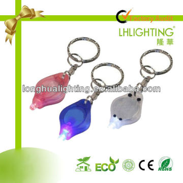 LED keychain light square promotional keychain