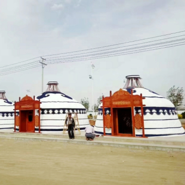 Luxury Steel Waterproof Dome Mongolian Yurt